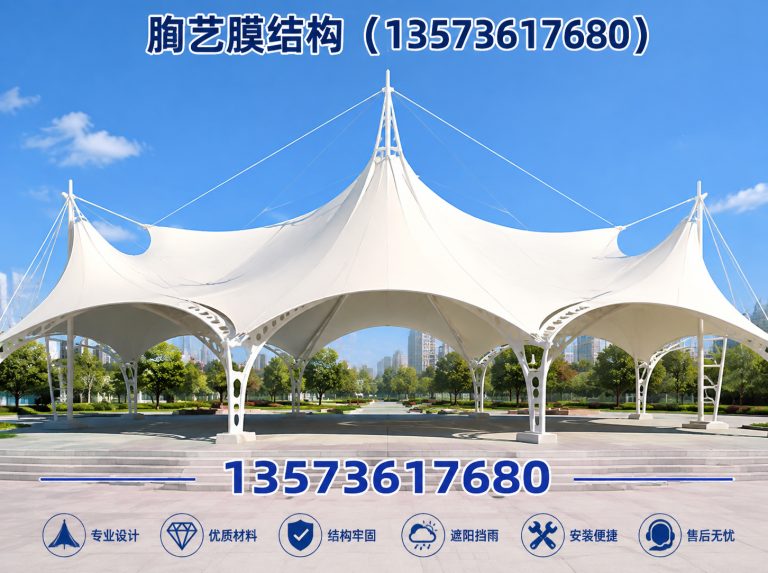 寒亭区膜结构加油站展示图
